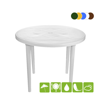 Стол пластиковый круглый "Виктория" Стол пластиковый круглый "Виктория"