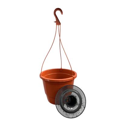 Кашпо Лира подвесное с дренажной вставкой, терра, ø 27см, высота 20.4см, объём 7л. [IK-7]