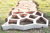 Садовая дорожка: форма-трафарет для тротуарной плитки (600х600х60мм)
