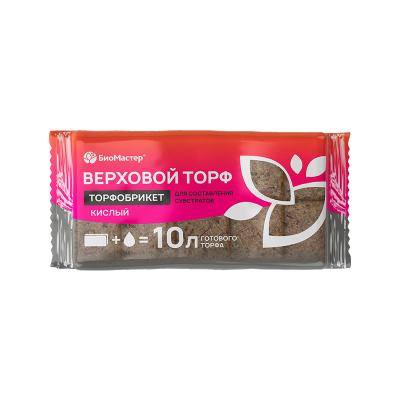 Почвобрикет "Верховой торф кислый" 10 л