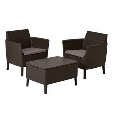Комплект мебели из искусственного ротанга SALEMO BALCONY SET, коричневый [236845]