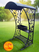 Кованый мангал с крышей "Граф"