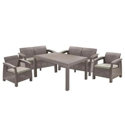 Комплект мебели из искусственного ротанга Corfu Fiesta, капучино [227586]