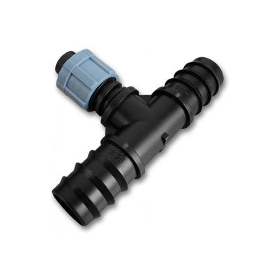 Старт-коннектор капельной ленты 16 мм со шлангом - тройник [DSTA04-16L]