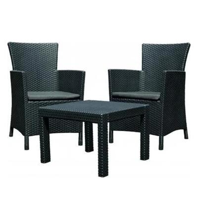 Комплект мебели из искусственного ротанга Rosario balcony set, графит [216777]