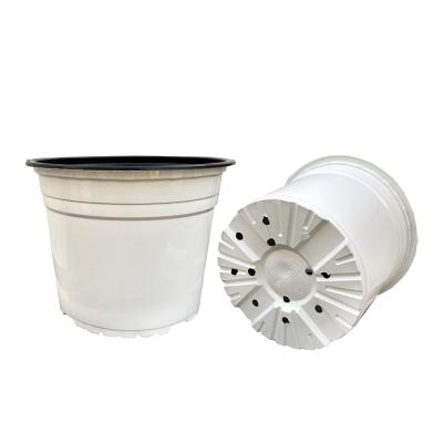 Горшок круглый формованный 3л, ø 19см, высота 14.5см, белый