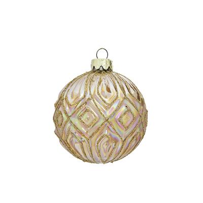 Шар елочный стекл. [5703-3]