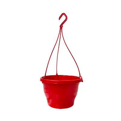 Кашпо подвесное, красное, ø 23см, высота 14см, объём 3.7л.