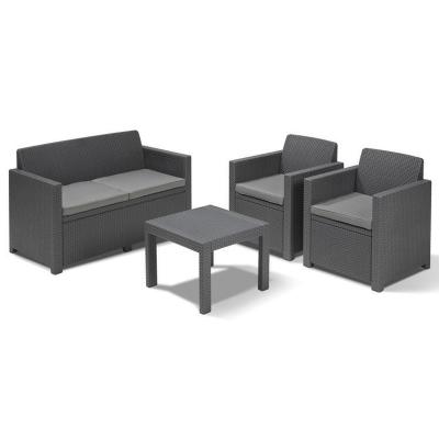 Комплект мебели из искусственного ротанга Alabama set [213968] графит