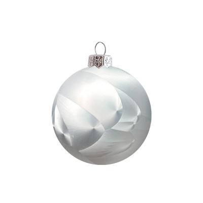 Шар елочный стекл. 8 см, [G-55]