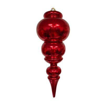 Украшение елочное "Сосулька" 35см красный [HL202509А]