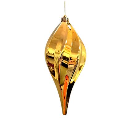 Украшение елочное "Сосулька" 60см золотой [HL202514]