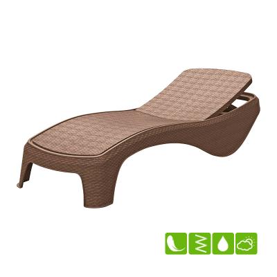 Лежак из искусственного ротанга Atlantic, капучино [217340]