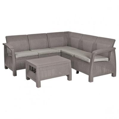 Комплект мебели из искусственного ротанга Corfu Relax Set, капучино [227845]