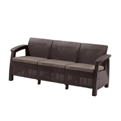 Диван KETER CORFU LOVE SEAT MAX, коричневый [258947]