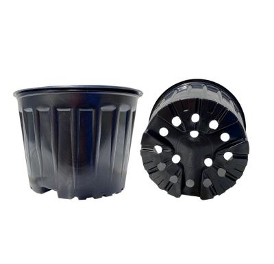 Горшок для рассады круглый формованный с рёбрами жёсткости 3л, 19см, высота 14см