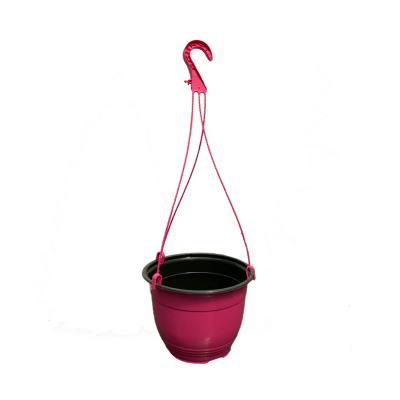 Кашпо подвесное формованное, розовое 3.5л