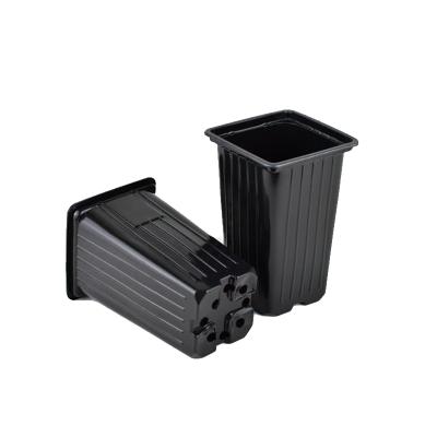 Высокий горшок для роз 0.8л, 9*9*14см. формованный