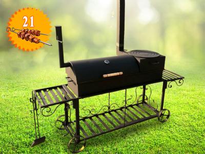 Кованый мангал (гриль, барбекю, очаг, коптильня) "Монреаль"