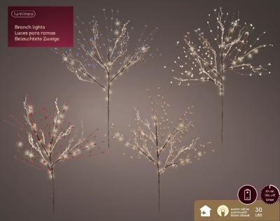 Светодиодная ветвь MicroLED 75см (30LED), цв.тепл. белый [485551]