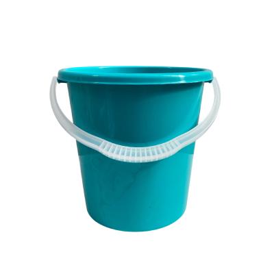 Ведро пластиковое с ручкой 10л, сине-бирюзовое