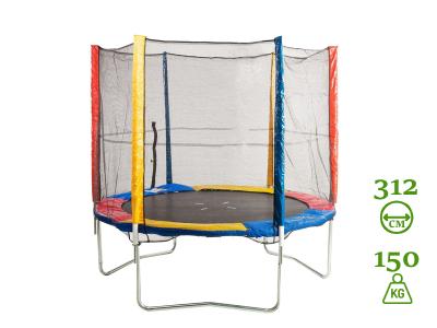 Батут Sundays Acrobat-D312 (с сеткой, разноцветный)