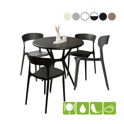 Набор мебели стол круглый Teori + 4 стула ENOVA LITE