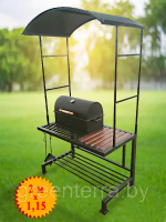 Кованый мангал с крышей "Алник"