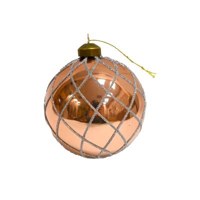 Шар елочный стекл. 10см [0354-3/10]