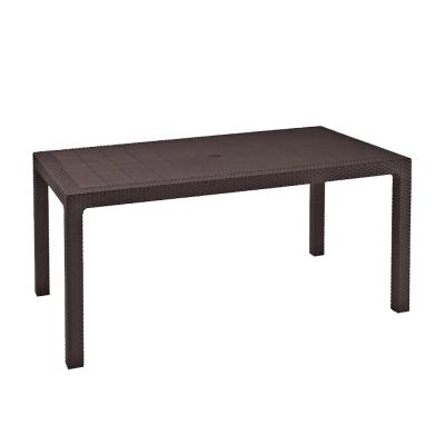 Стол из искусственного ротанга Keter Melody, коричневый [255812]