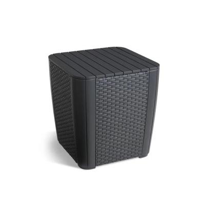 Стол-сундук из искусственного ротанга LUZON PLUS, графит [241664]