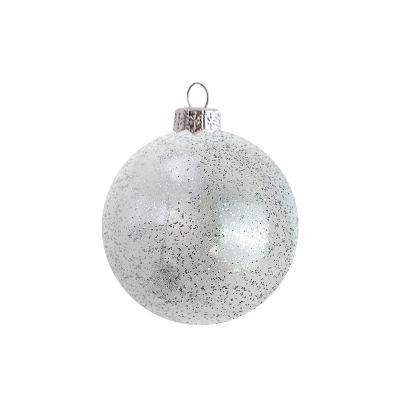 Шар елочный стекл. 8 см, [G-233s]