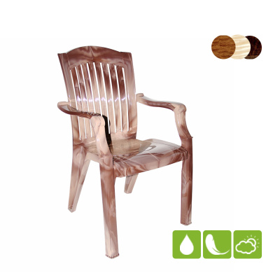 Пластмассовый стул-кресло "Премиум-1". Серия «Лессир» [110-0010-lessir], макоре