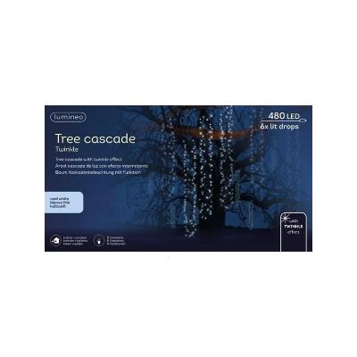 Светодиодная гирлянда "Мерцающий каскад" 2м, IP-44, цв. белый [493469]