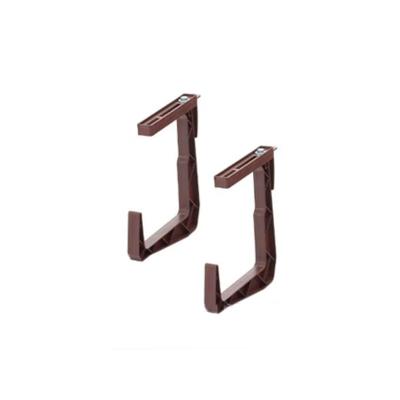 Крепление для балконного ящика шоколадное