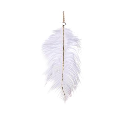 Украшение елочное "Пёрышко белое" [48072]