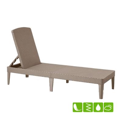 Лежак из искусственного ротанга Jaipur, капучино [235163]