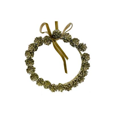 Украшение елочное "Венок из шишек" 15см [60544]