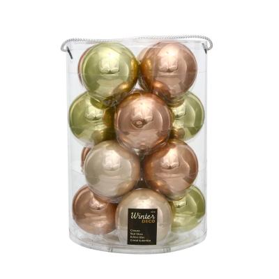 Набор шаров елочных стекл. Весенние Грезы 8см, 16шт [140886]