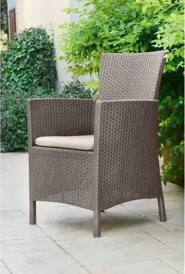 Комплект мебели из искусственного ротанга Iowa balcony, капучино [224383]