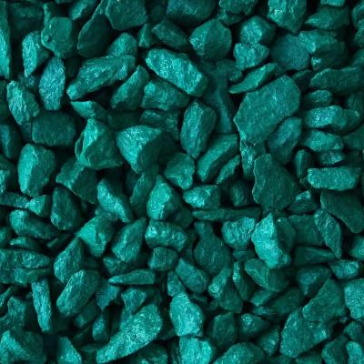 Щебень окрашенный гранитный, зелёный, 5-10мм, (20 кг), ЩОзел