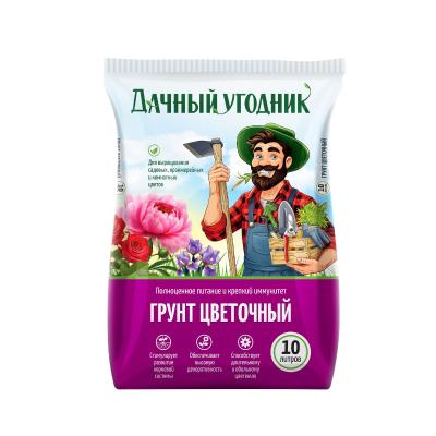 Грунт "Дачный угодник" Цветочный, 10 л ДУ-03-10