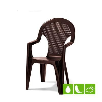 Стул пластиковый Santana, коричневый [219376]
