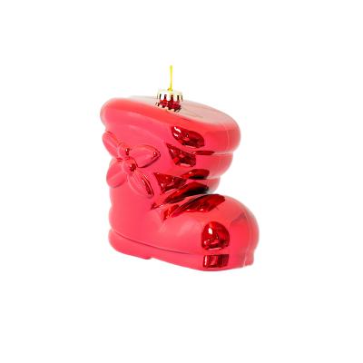 Украшение для больших ёлок "Сапог объемный" глянцевый, 40см, разные цвета