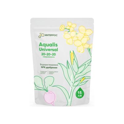Водорастворимое NPK удобрение Aqualis Universal, марка 20:20:20+МЭ, 0.5 кг