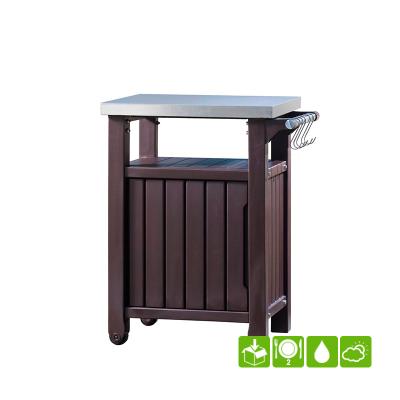 Стол для гриля "Unity 93L", коричневый [230410]