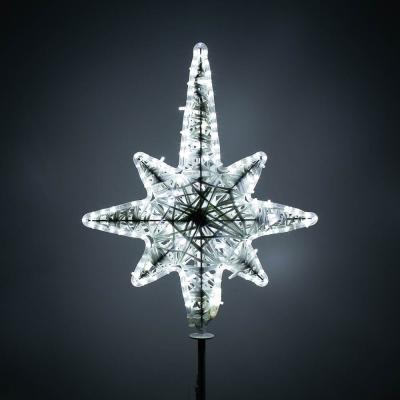 Макушка для елки "Роза ветров" от 0.75м до 2м, разные цвета (стеклонить)