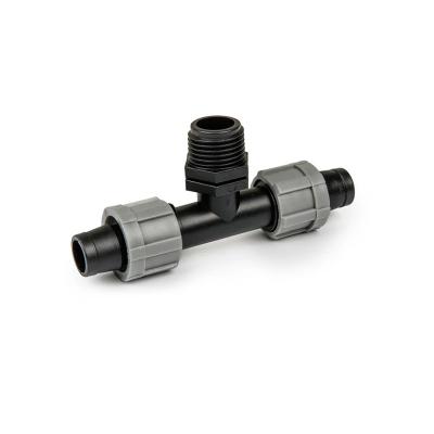 Соединитель с краном наружной резьбой 1/2" - тройник [DSTA06-12L]