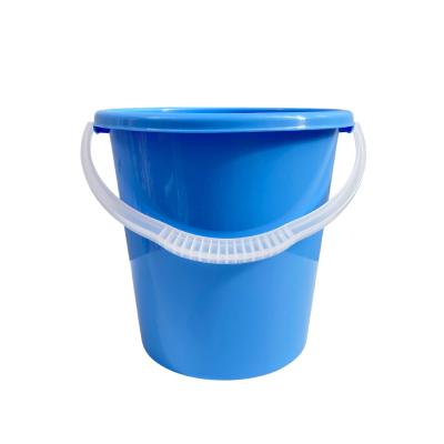 Ведро пластиковое с ручкой 10л, голубое