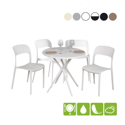 Набор мебели стол круглый Teori + 4 стула ECLIPSE